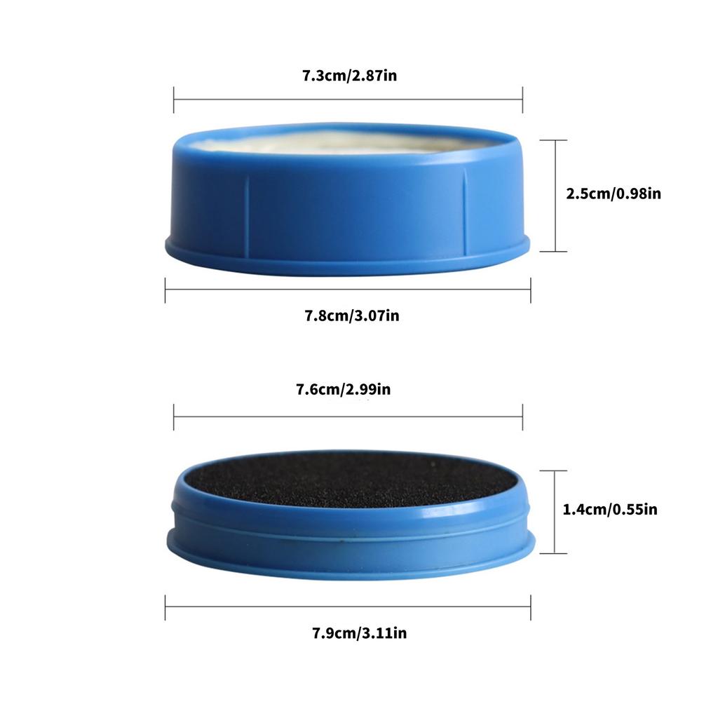 3PCS High Efficiency Filters Vacuum Cleaner Filters Replacement Filter Plastic Texture Spare Part Suitable for Vacuum