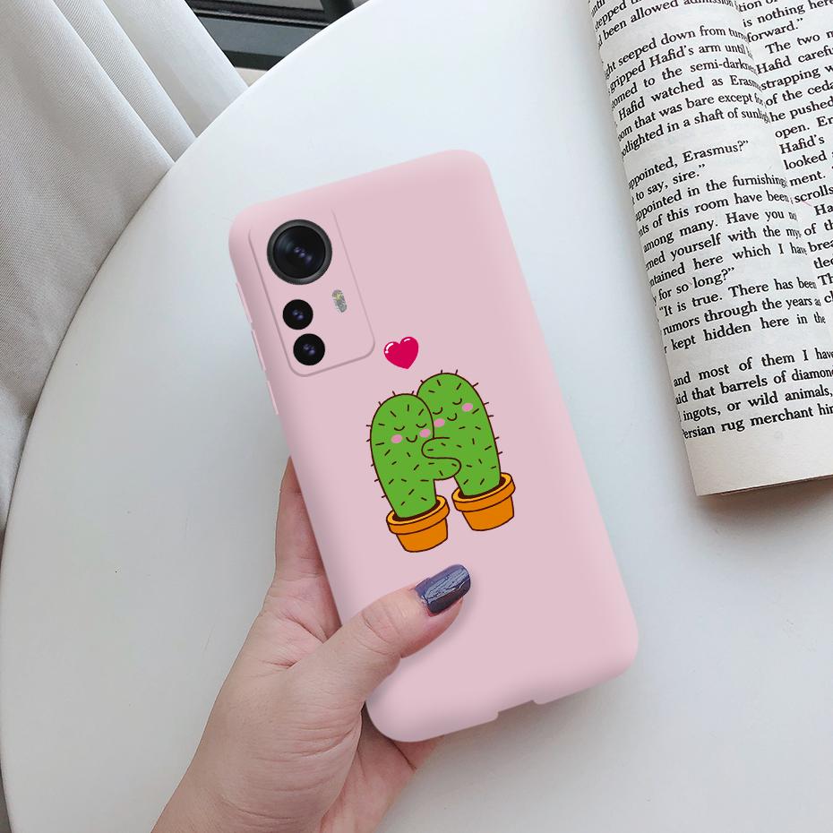 For Xiaomi 12 Pro 5G Case Cute Cartoon Painted Matte Silicon Soft Cover For Xiomi Xiaomi Mi12 Mi 12X 12 Pro Lite 5G Global Funda
