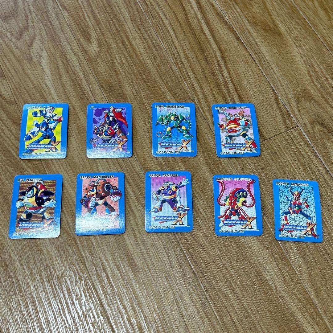 Used ROCKMAN/Rockman X/Candy Toy/Mini Card/Bandai 9 pieces