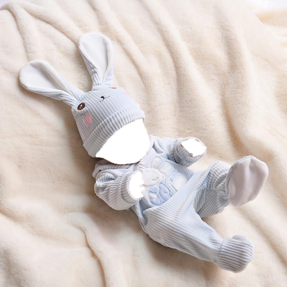 18" Soft Silicone Reborn Doll Clothes, 45cm DIY Girl's Realistic Doll Outfit.