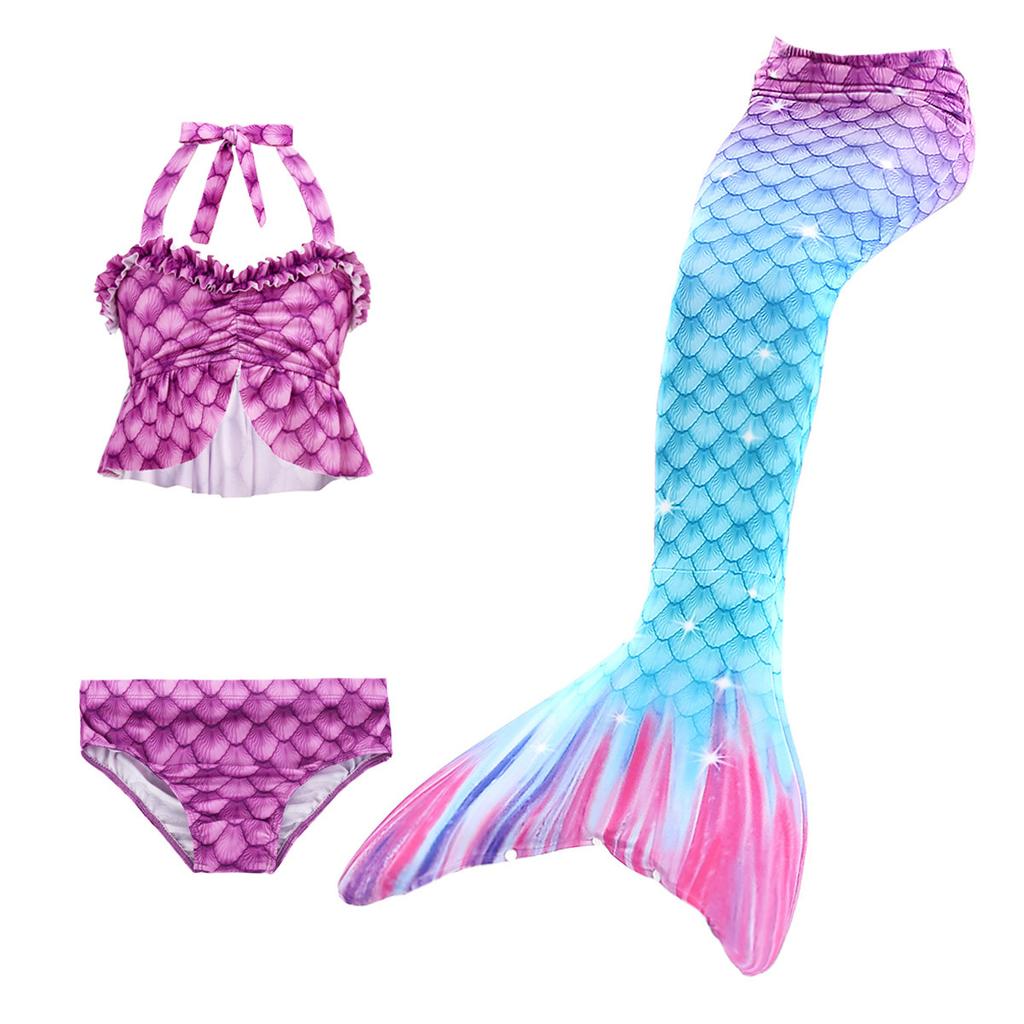 Children's clothing European and American foreign trade children's mermaid swimsuit bikini three-piece hot spring swimsuit girls swimsuit 1
