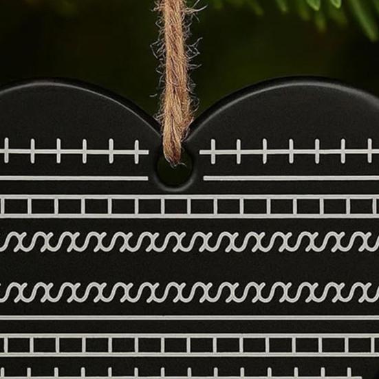 Funny Hidden Swear Christmas Ornament Heart Shaped Hidden Message Decor for Christmas Tree Novelty White Elephant Gag Gift Prank Party Supplies