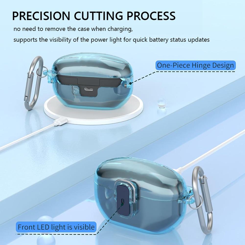 Silikonové ochranné pouzdro pro SONY WF-1000XM5 (2024) Sluchátko PC Pevný Ochranný Kryt S Karabinou Pro SONY WF1000XM5