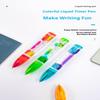 1Pc Liquid Motion Bubble Pen-Retractable Ballpoint,6 Colors, Anxiety Relief Stress-Free Writing, Cool Relax Pen For Study/Office