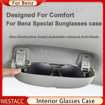 3Colors Car Sunglasses Sun Glass Holder Glasses Case for Mercedes Benz R Class Storage Box Organizer