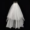 Wedding Tulle Bridal Lace Veil with Bowknot/Floral Trim Elegant Bridesmaids Veil