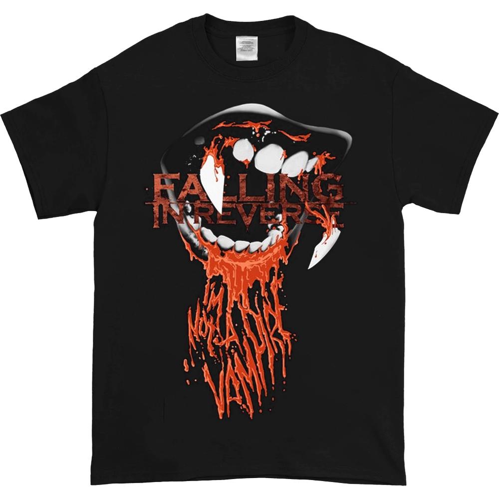 

Черная футболка унисекс Falling Inverse I’m Not A Vampire XXXXL