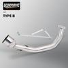 High Performance GY6 Motorcycle Modified Contact Tube GY6 125 150cc Scooter Motorcycle Exhaust Muffler System
