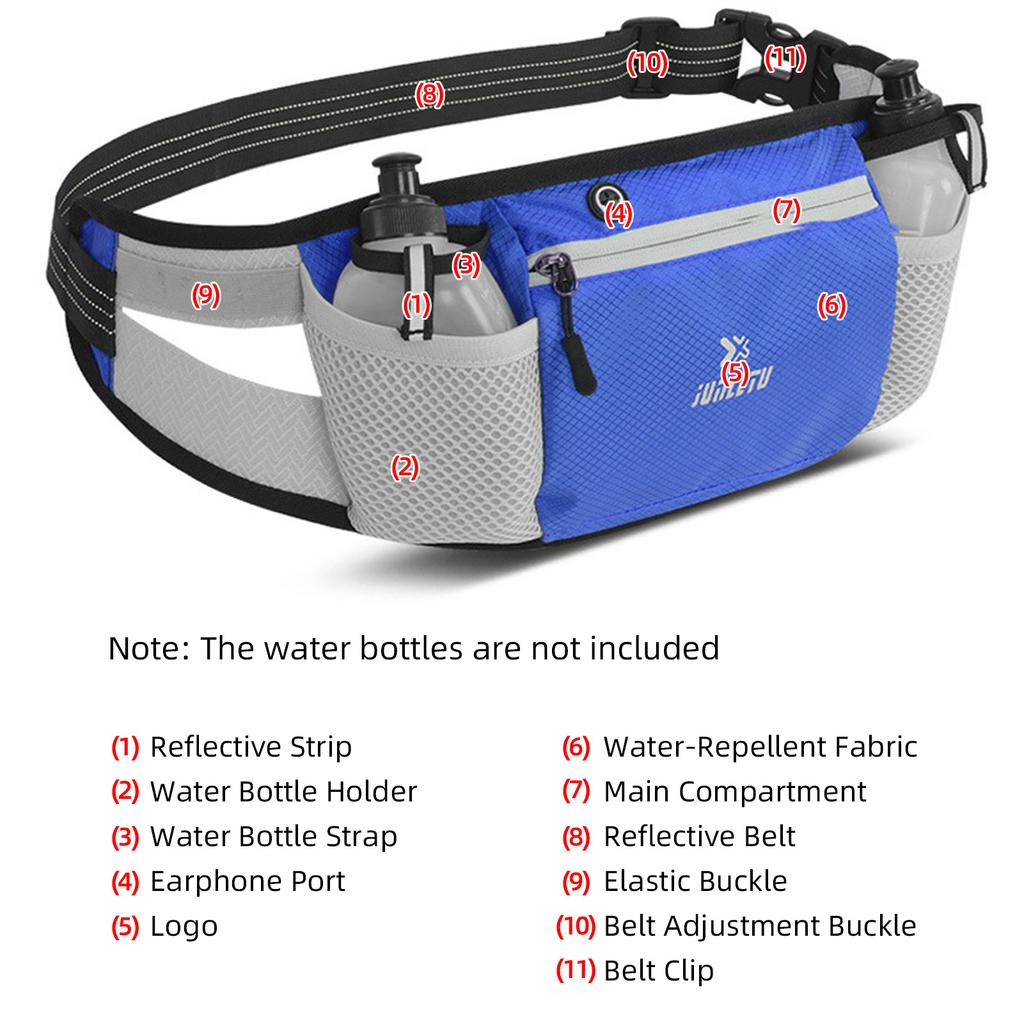 Belt Water Waist Pack Running Resistant Breathable Runners Belt Water Bottle Fanny Pack
