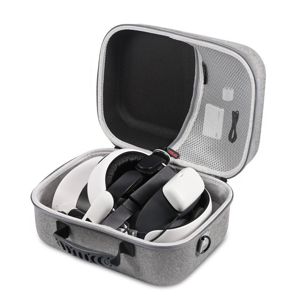 Hard Carrying Case Waterproof Portable Travel Case with Shoulder Strap Gaming Headset Storage Bag for Meta Quest 3 VR Headset