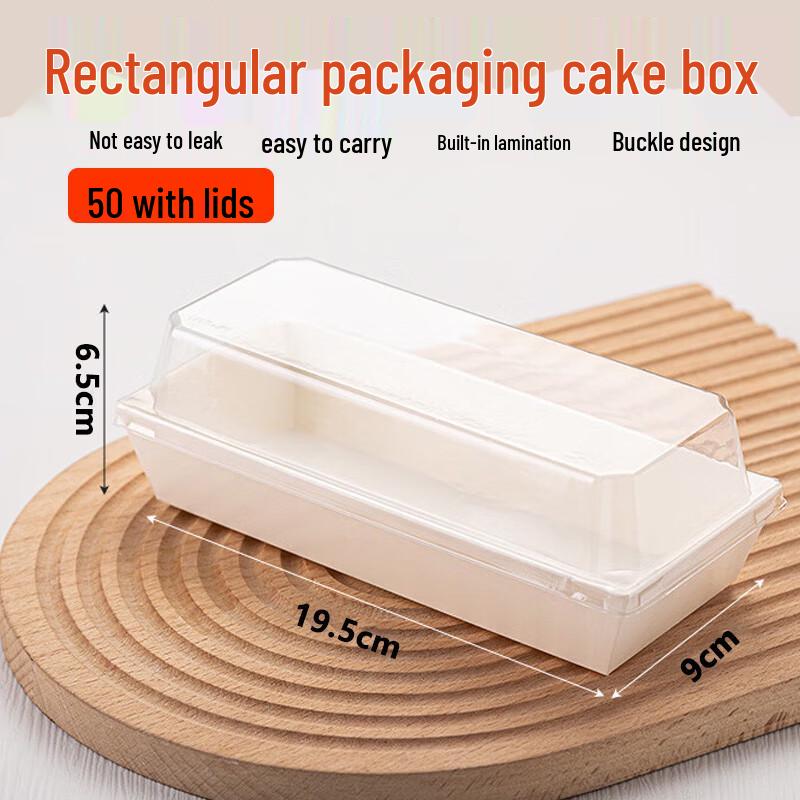 Homeglen Disposable Rectangular Food Containers with Lids