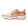 Li Ning Super Licht 22 Demping Ademend Lage top Sprint Hardloopschoenen Dames Wit Oranje ARBV002-40