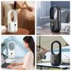 Bladeless Tower Fan USB Outdoor Fan Large Battery Rechargeable Fan Cooling Fan ABS Texture for Travel and Camping