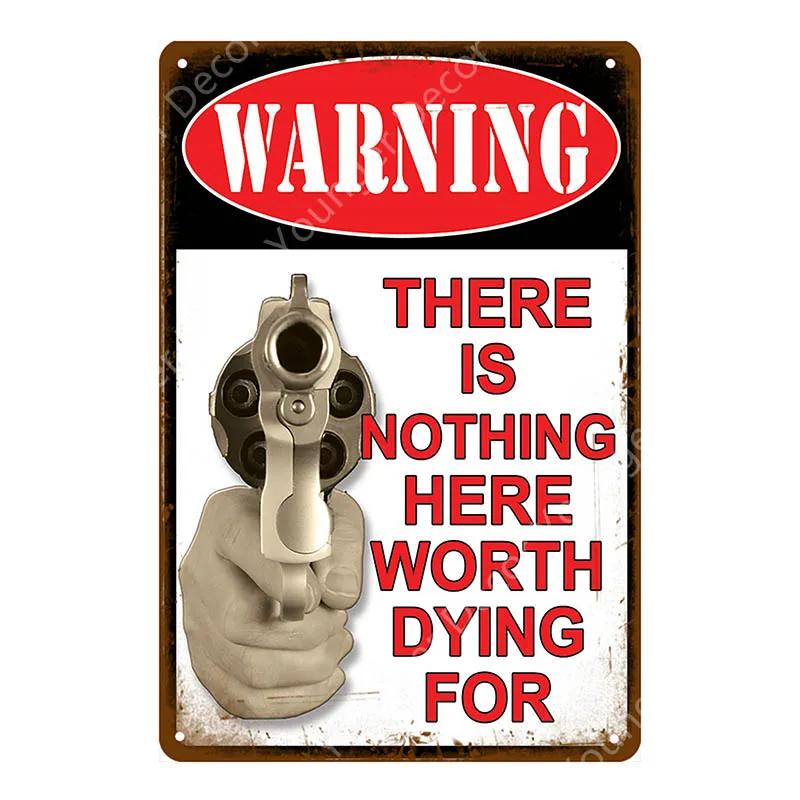 No Pants Zone Wall Decor Warning Danger No Trespassing Gun Metal Signs Achtung Minen Vintage Poster Art Plaque YJ160