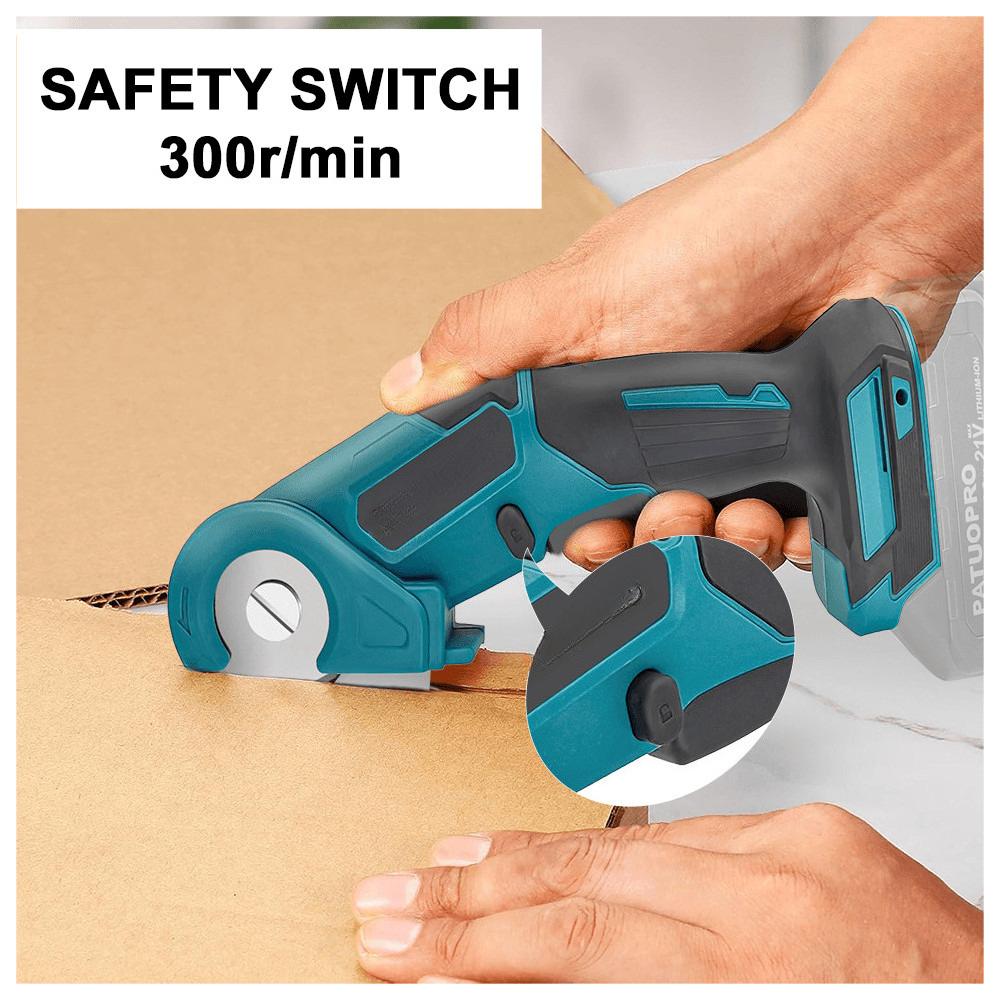 Akkuschere für Teppich Handheld Multifunktionaler Beschneider Rundmesser Tragbare Schneideschere für Stoff