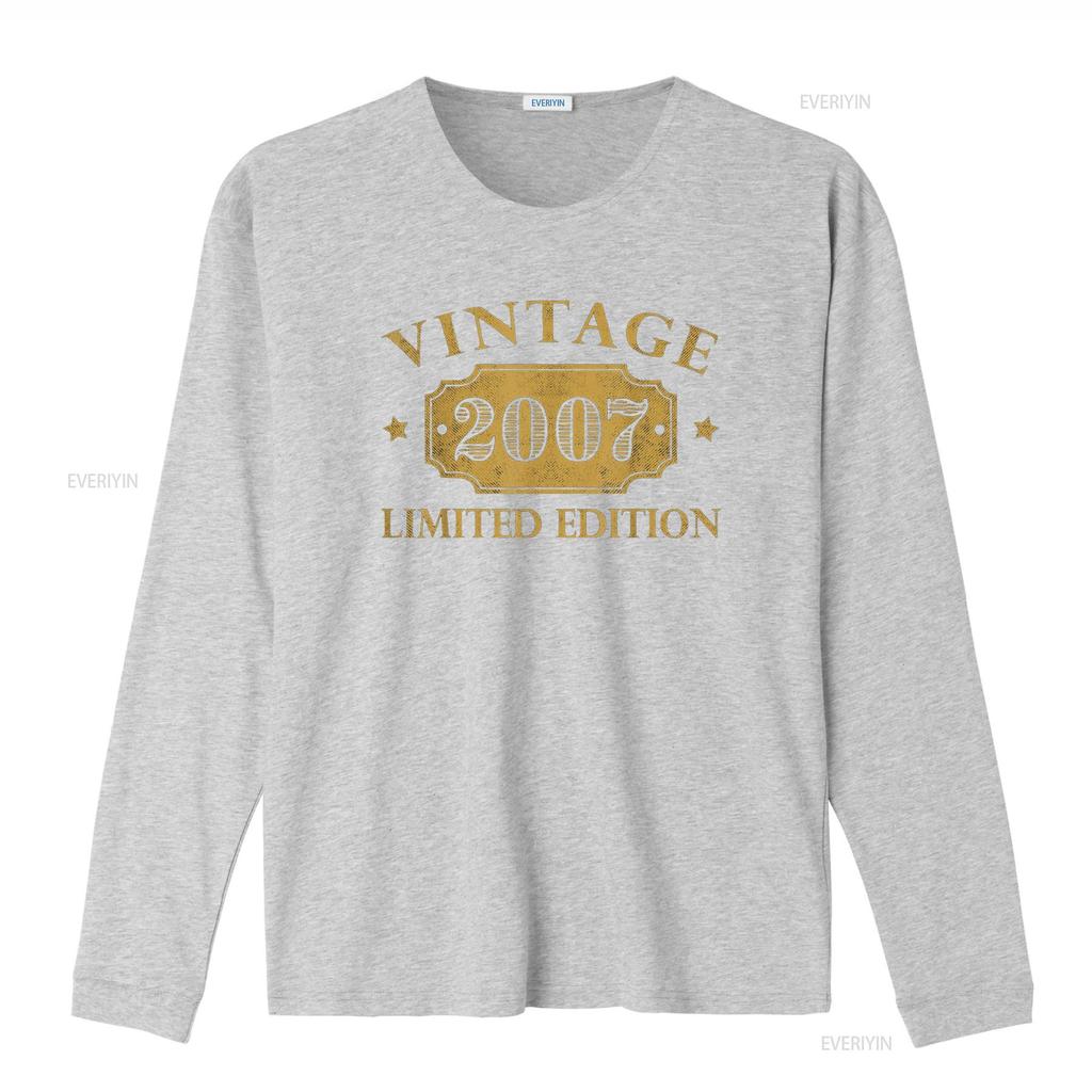Vintage 2007 17 Year Old 17th Birthday for Girls Boys T Shirt vintage Washed Versatile designer clothes Stylish