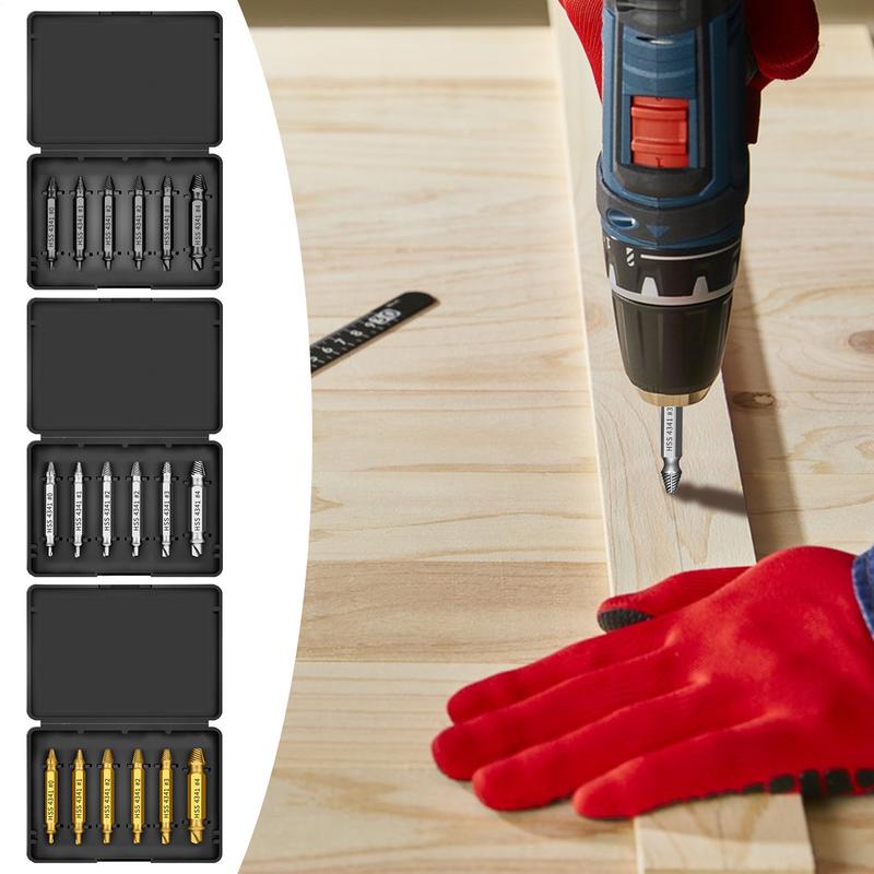 Damaged Screw Extractor Set Precision Bolt Remover Ergonomic Screw Extractor For Car Repair Mechanical Work Construction