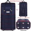 158L Aviation Large Capacity Rolling Travel Bag - Foldable Wheeled Luggage Storage, Oxford Cloth