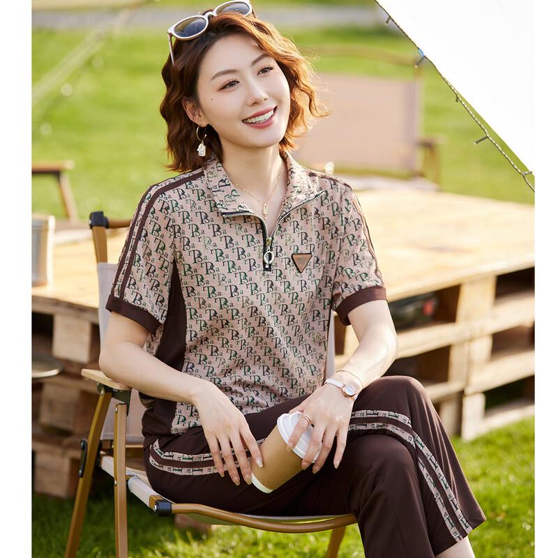 Paster Women's Summer Casual Short-Sleeve Set