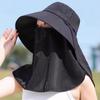 Wide Brim Sunscreen Fisherman Hat Breathable Neck Protection Hat Uv Protection Sun Protection Picking Tea Hat Fishing Hat