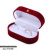 Velvet Jewelry Box: Elegant Gift Box for Rings, Necklaces, and Pendants with Gold Buckle