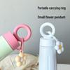 Stainless Steel Thermos Cup with Flower Handle – Durable, Portable, Ideal for Girls