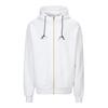 Persiancat Golf Logo Jacquard Jersey Zip-Up Hoodie White
