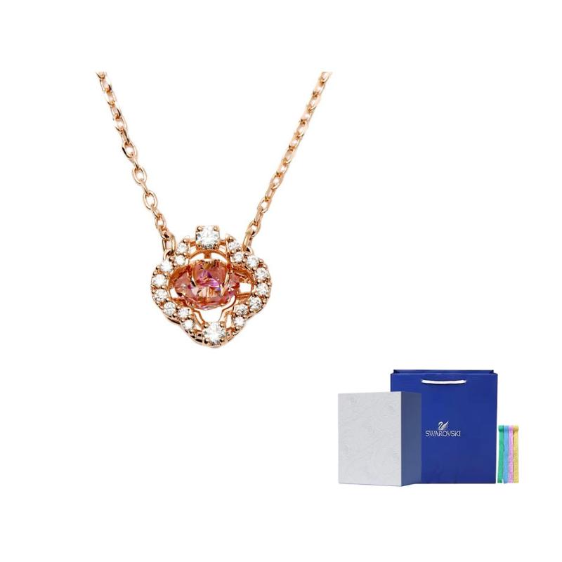 Swarovski Crystal-embellished Pendant Chain розовый