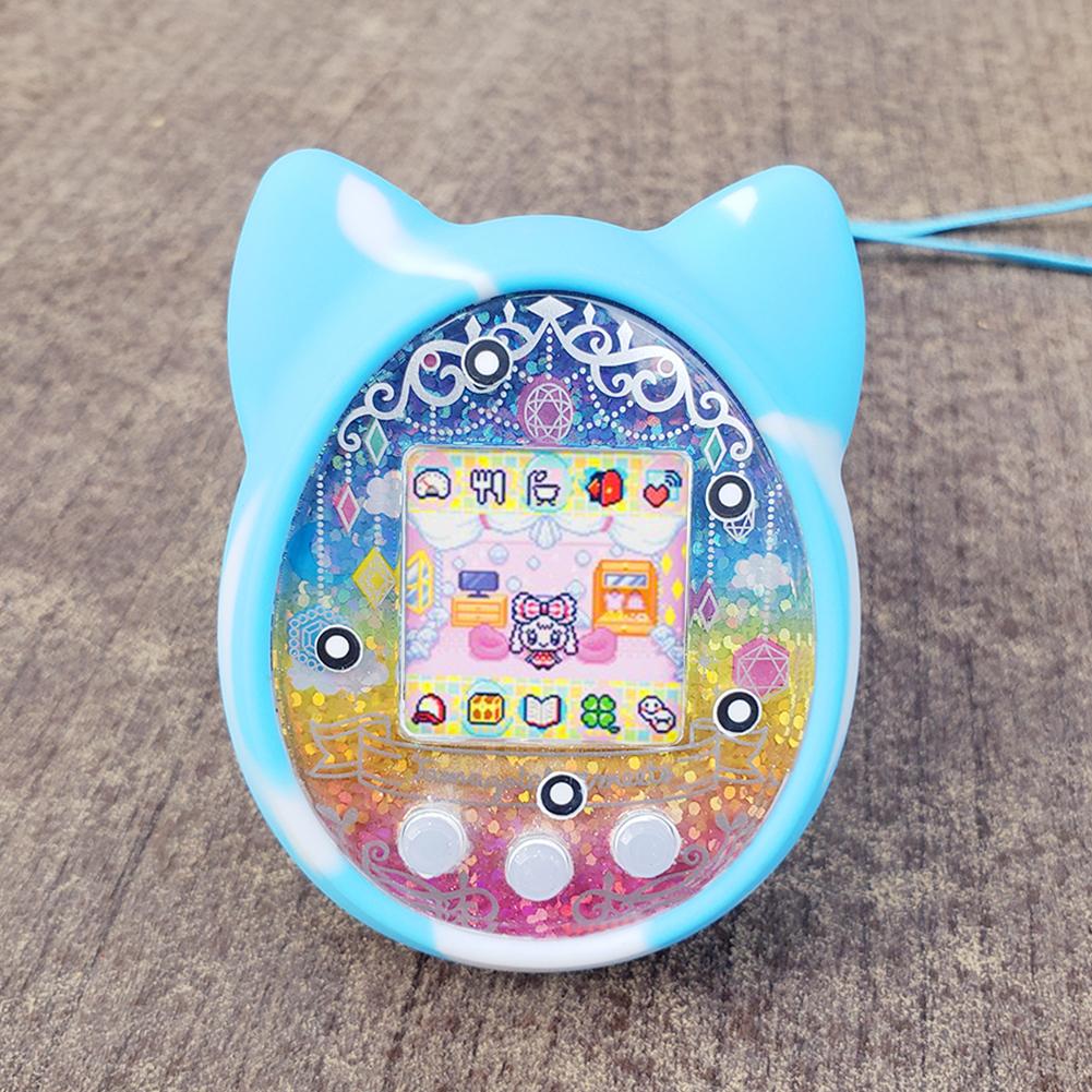 Soft Silicone Electronic Pet Machine Cover Cartoon Cat Shaped E-pet Machine Protector Scratch Proof for Tamagotchi Mix/PS/Idl/Id