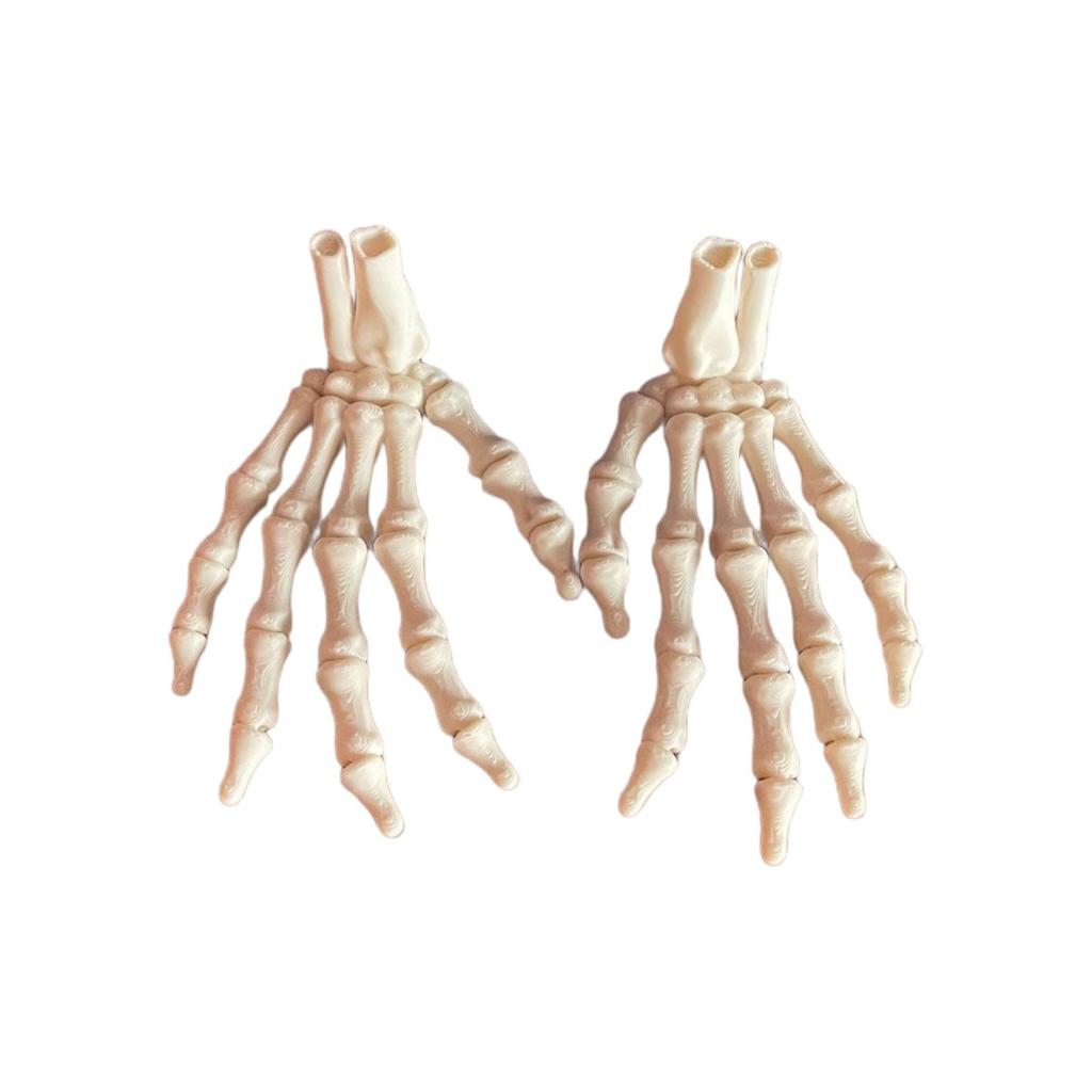 3D Printed Skeleton Hand Pendant Halloween Series Creative Hand Model Gift Crafts