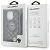 Karl Lagerfeld Klhmp16Lhckcklck Iphone 16 Pro 6.3 Czarny/Black Hardcase Iml Crossbody Monogram Karl & Choupette Head Magsafe