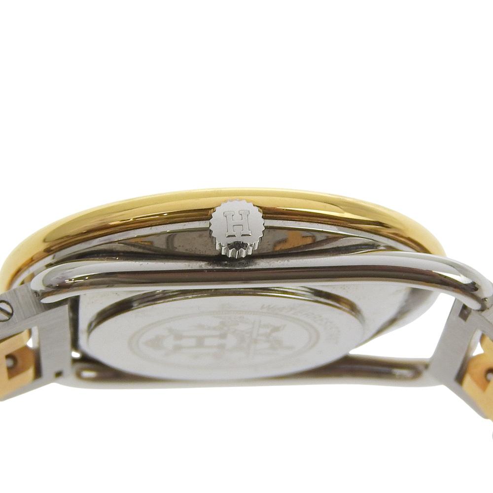 HERMES Arceau Watches Silver/gold whiteDial Stainless Steel/Plated Gold Quartz Analog display mens Used