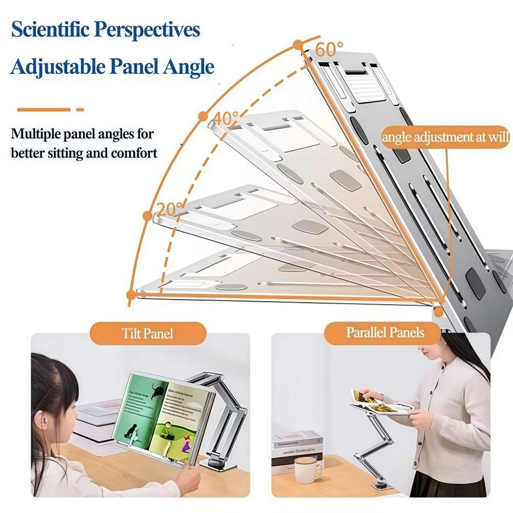 360°Rotatable Laptop Stand Single Arm Tablet Holder Laptop Desk Mount  For 17"Inches Notebook