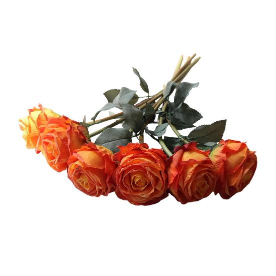 Artificial Rose Flower Realistic Faux Silk Rose with Stem for DIY Wedding Bouquets Home Party Table Centerpiece Floral Arrangement