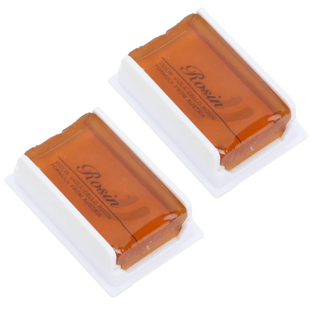 2Pcs Violin Rosin Bow String Instrument Accessory Low Dust Universal for Viola Cello LETO601