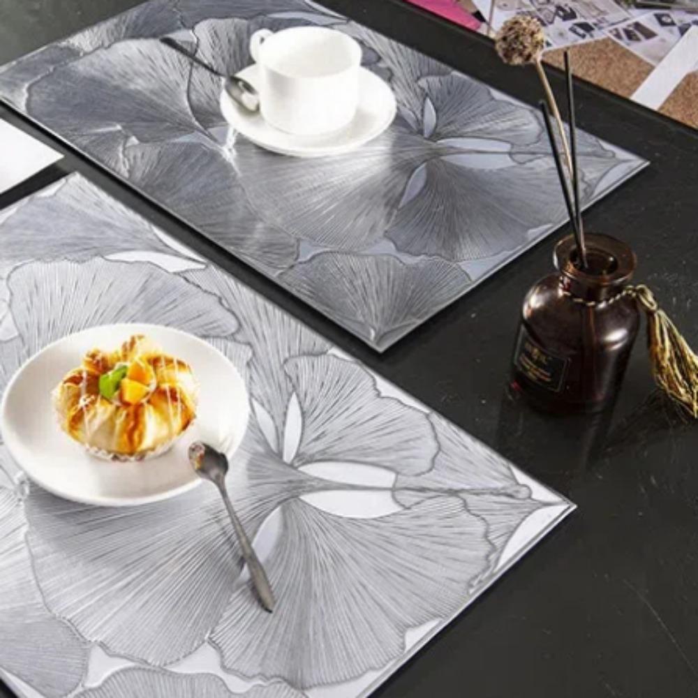 Tapis de repas en PVC Tapis de table à manger Lotus Luxe léger Tapis égouttoir Décoration Maison Hôtel