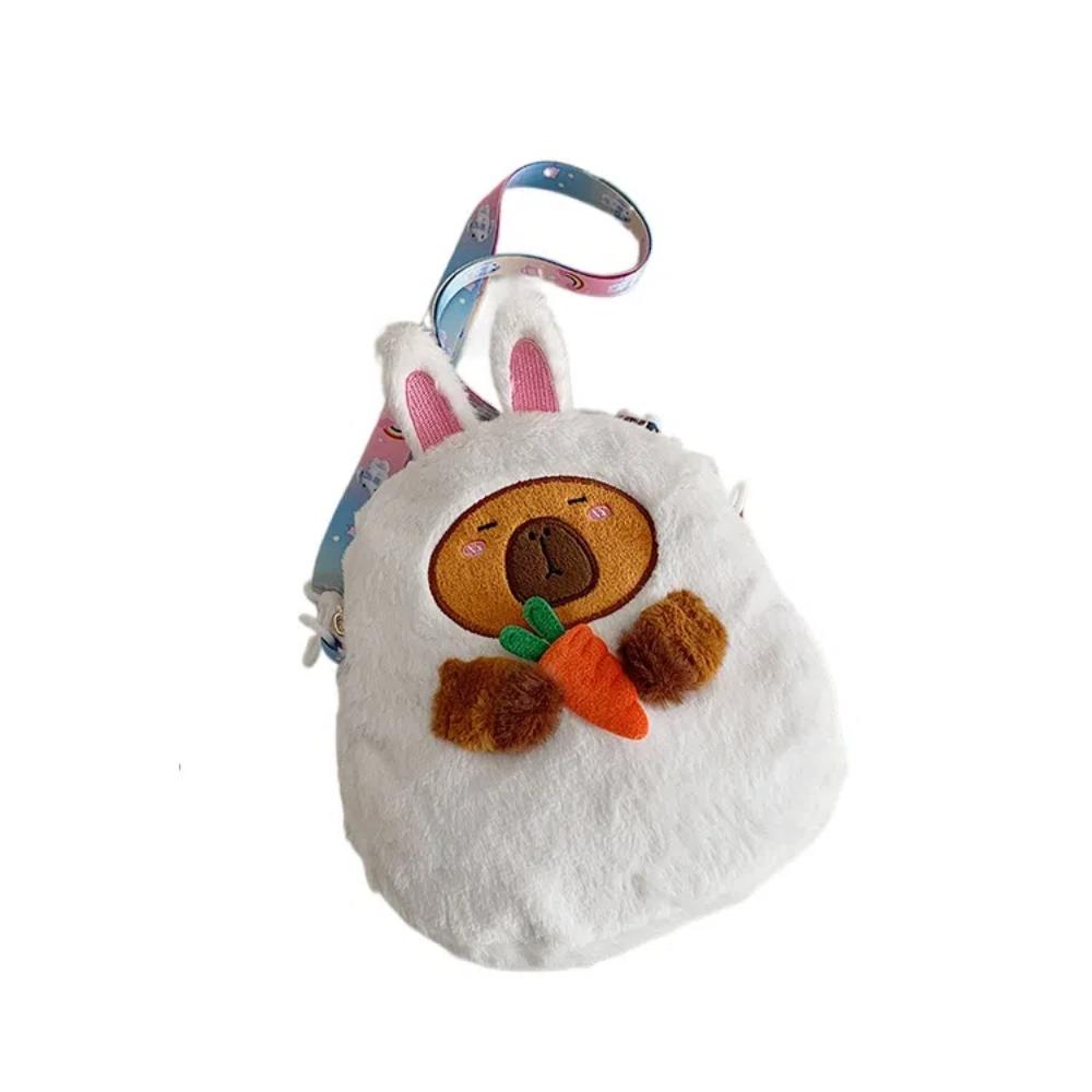 Plüschpuppe Capybara Umhängetasche Weiche Handtasche Lässige Einzel-Schultertasche Outdoor