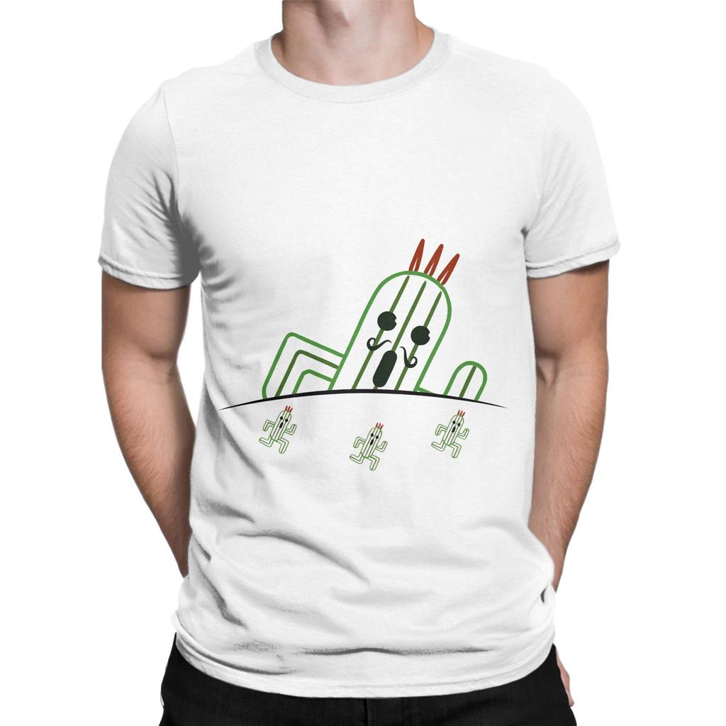 Jumbo Cactuar and Friends fFinal Fantasy Graphic 100 Cotton TShirt fFinal Fantasy Tops Tees For Unisex