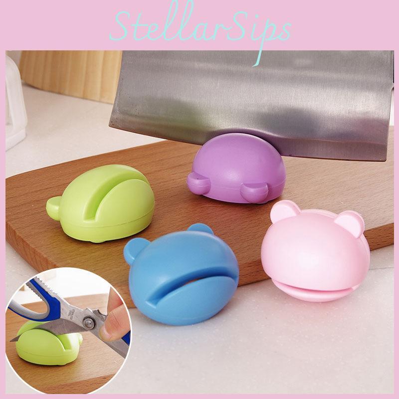 Colorful Cartoon Whetstone Sharpening Anti-slip Knife Sharpeners For Kitchen Efficiency