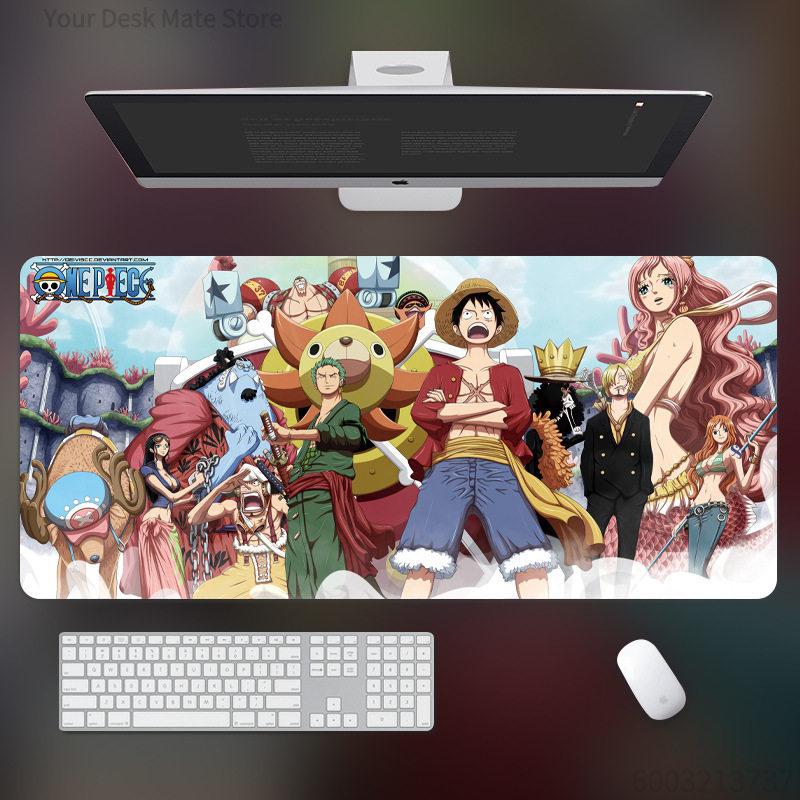 Animation Peripheral High Definition ONE PIECE Leather Mouse Pad Large Computer Game Pad Desk Pad Non-slip Computer Keyboard Pad