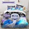 Sans  Pattern Bedding Quilt Set  Home Decoration  Gift (1 * duvet cover + 2 * pillowcase  without core)