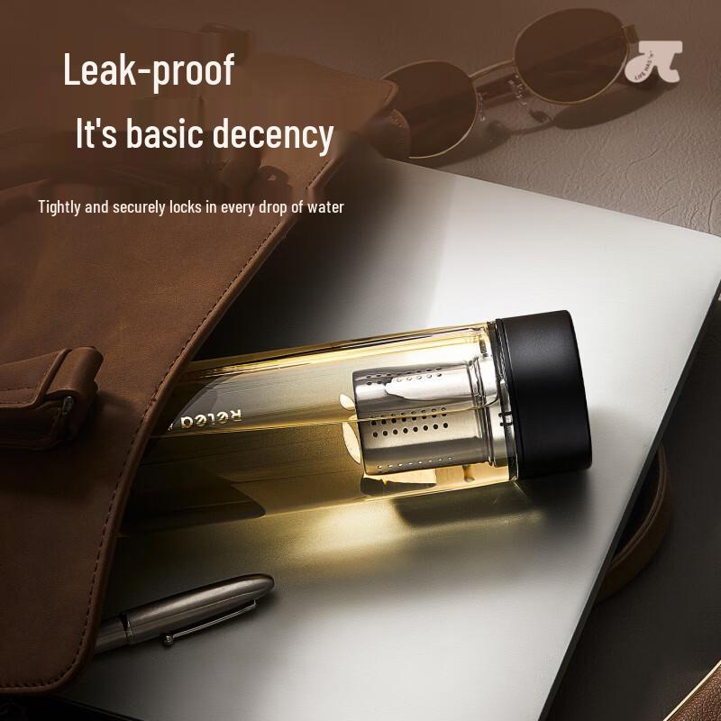RELEA High Borosilicate Glass Tea Infuser Bottle