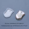 Geometric Love Heart Round Ellipse Square Rectangle Shield Shaped Pendant Mold UV Crystal Resin Perforated Silicone Mold