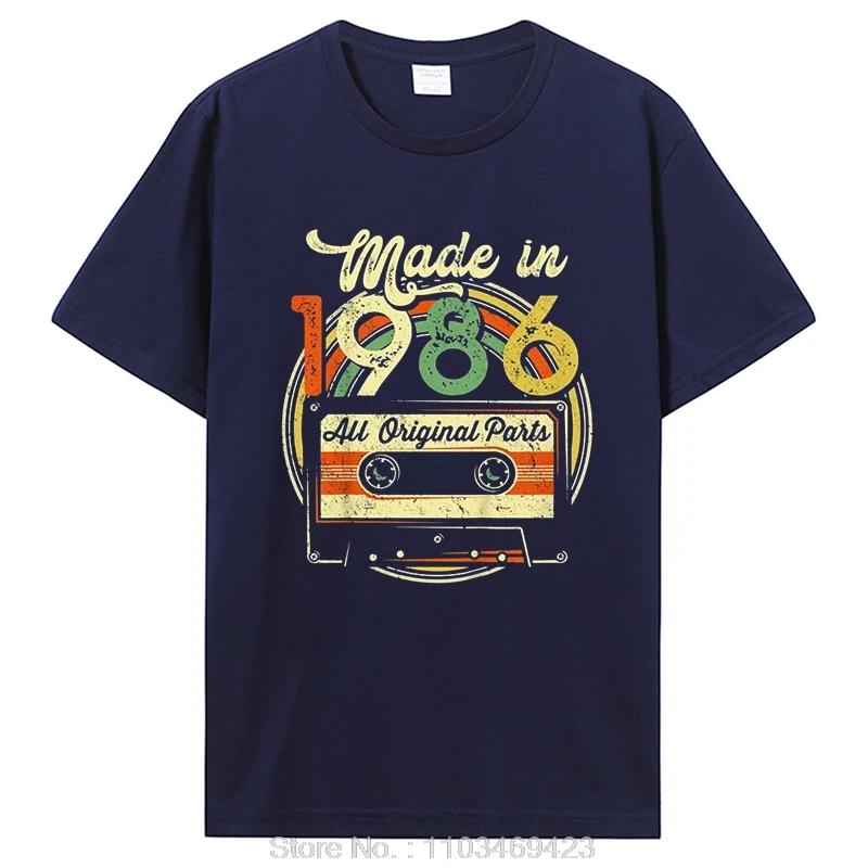 Funny Vintage 1986 T Shirts Summer Style Graphic Cotton tshirt Streetwear Birthday Gifts T-shirt Clothing Oversized