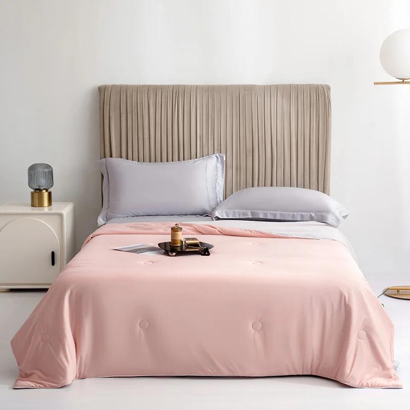 Cool Blanket for Bed Smooth Double Side Cold & Cooling Fabric Summer Quilts Silky Breathable Air Condition Comforter Queen Quilt