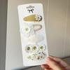 5pcs Clips Set for Kids Girl Hair Accessories Sweet Printe Hairbangs Hairclip Girls Barrette Ins Style Daisy Hairpin