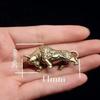 1 Pcs Miniature Brass Bull Ornament Retro Copper Bull Sculpture Home Office Desk Decoration Cow Figurines Brithday Gift