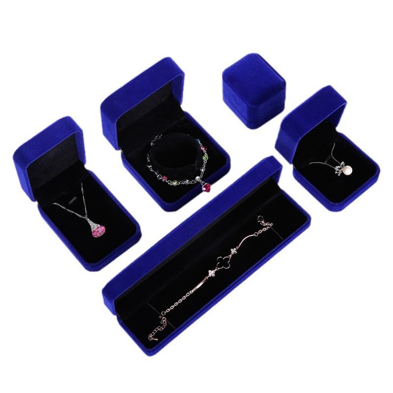 Velvet Jewelry Box for Necklaces, Pendants, Rings, Earrings, Studs, Bracelets