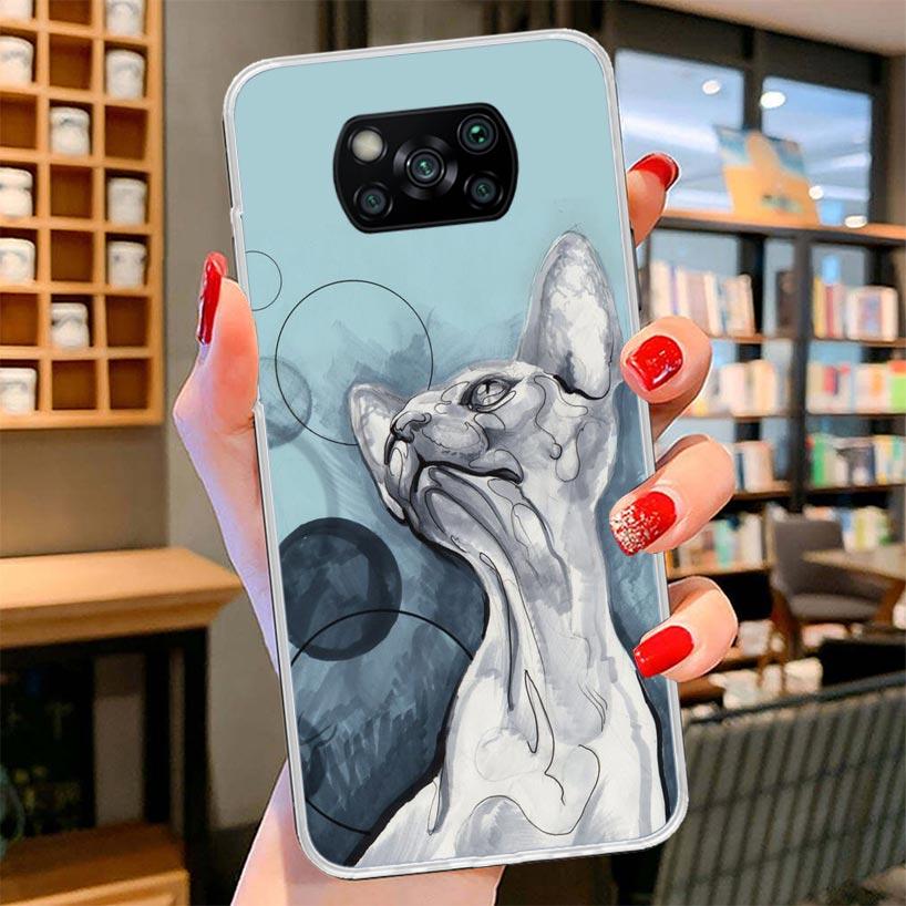 Lavaza Sphynx Sphinx Cat Cover Phone Case For Xiaomi Poco F7 Ultra X7 X6 X5 Pro M7 Redmi 15C 15 13C 13 12C 12 10C 10 9A 9C 9T 9