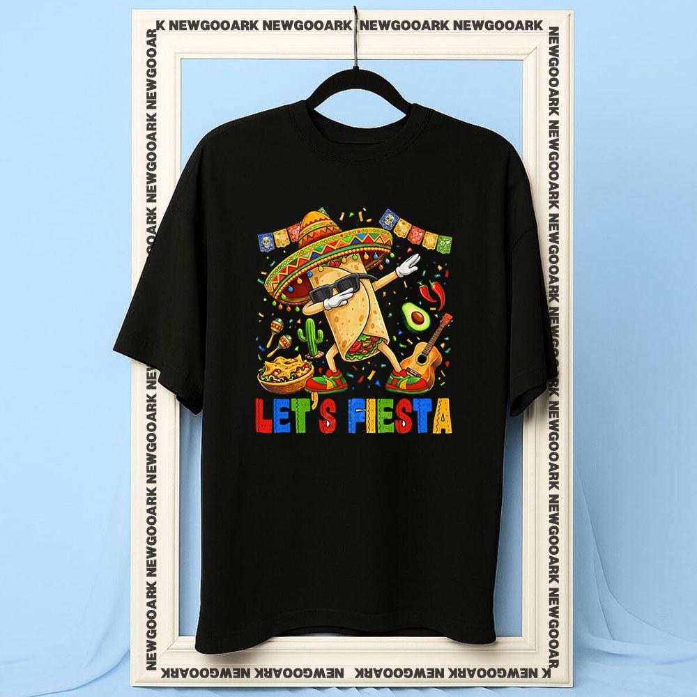 Lets Fiesta Cinco De Mayo Sombrero San Antonio Cinco de Drinko tshirt Women Unisex Casual cotton printed t shirts Adult Oneck